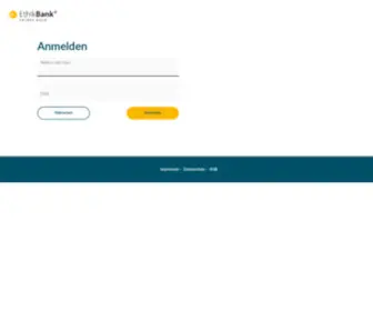 Ethikbank-Onlinebanking.de(Geldanlagen, Kredite, Girokonten ) Screenshot