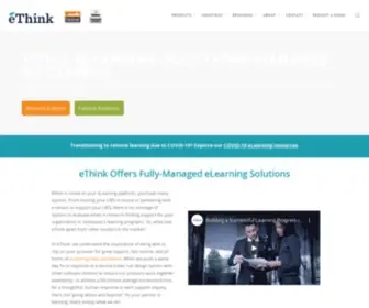 Ethinkeducation.com(EThink Education provides a learning management system (LMS)) Screenshot