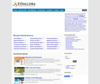 Ethiolinks.com(Ethiopian Website Directory) Screenshot