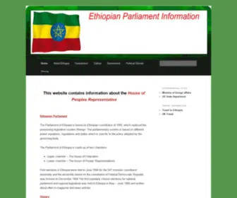 Ethiopar.net(Ethiopian Parlament) Screenshot