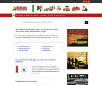 Ethiopiaconstruction.com(Ethiopia Construction) Screenshot