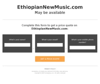 Ethiopiannewmusic.com(The Leading Ethiopian New Music Site on the Net) Screenshot