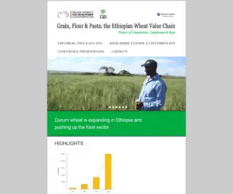 Ethiopianvaluechain.org(Project of Cooperation) Screenshot