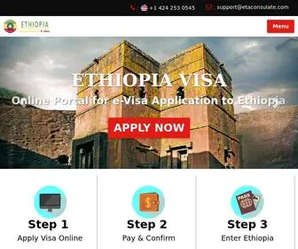 Ethiopiavisagov.com(Ethiopia travel consultant service) Screenshot