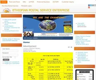 Ethiopostal.com(Ethiopian Postal Service) Screenshot