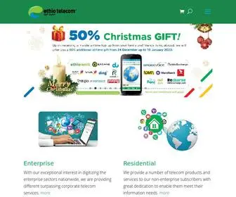 Ethiotelecom.et(Telecom Service Provider) Screenshot