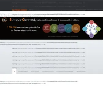 Ethique-Connect.fr(Grand réseau éthique d'associations) Screenshot