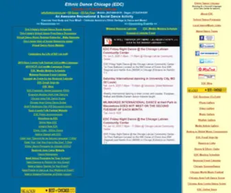 EthniCDance.net(Ethnic Dance Chicago Home Frame) Screenshot