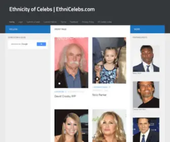 Ethnicelebs.com(Ethnicity of Celebs) Screenshot