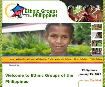 EthnicGroupsphilippines.com(One of the main objectives) Screenshot