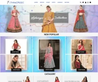 Ethnicmode.net(Buy Indian Kurti Dress saree Salwar Suit and lehenga from ethnicmode) Screenshot