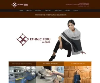 EthnicPeru.com(Ethnic Peru) Screenshot