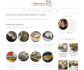 Ethnicspoon.com(Easy ethnic recipes from around the world) Screenshot