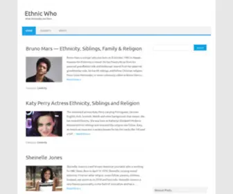 Ethnicwho.com(Ethnicwho) Screenshot