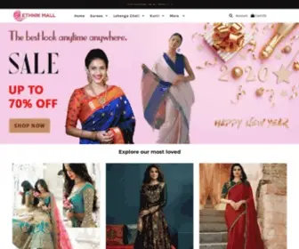 Ethnikmall.com(The Largest Online Indian ethnic wear store for women) Screenshot