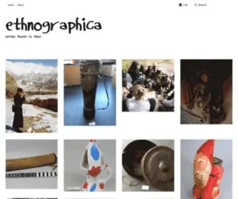 Ethnographica.net(Putting thought to things) Screenshot