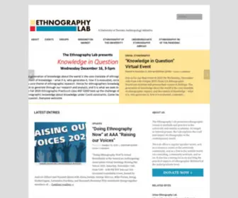 Ethnographylab.ca(Ethnography Lab) Screenshot