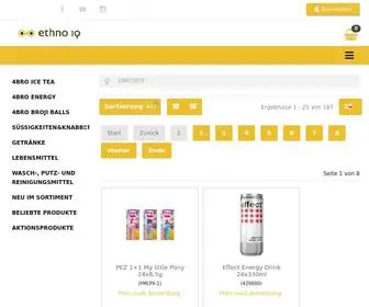 Ethnoiq.de(Willkommen im ethno IQ SHOP) Screenshot