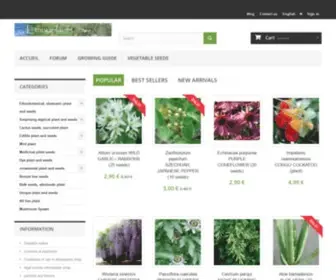 Ethnoplants.com(Plantes & graines en ligne) Screenshot
