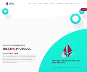 Ethoprotocol.com(The Etho Protocol) Screenshot