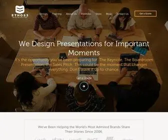 Ethos3.com(Presentation Designer Agency) Screenshot