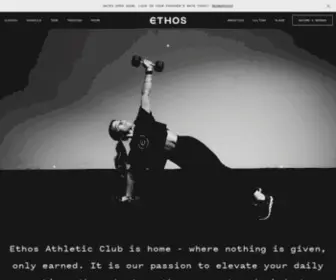 Ethosathleticclub.com(Ethos Athletic Club) Screenshot