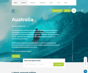 Ethosbc.com.au(Executive job opportunities in Australia) Screenshot