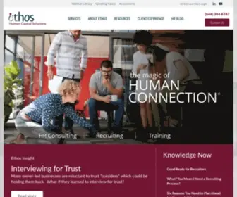 Ethoshcs.com(Ethos Human Capital Solutions) Screenshot