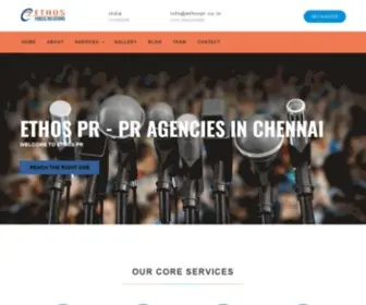 Ethospr.co.in(Pr agency in chennai) Screenshot