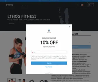 Ethosshops.com(Ethos Fitness) Screenshot