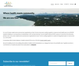 ETHP.ca(East Toronto Health Partners) Screenshot