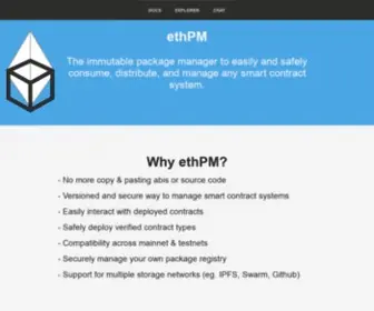 ETHPM.com(EthPM v2) Screenshot