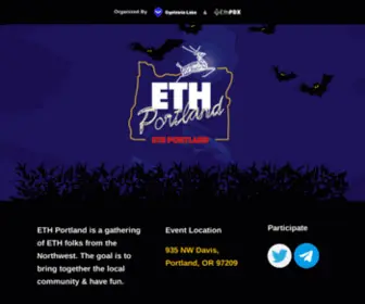 Ethportland.com(Join us for ETH Portland (Oct 28th & 29th)) Screenshot