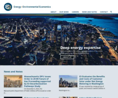 Ethree.com(Environmental Economics) Screenshot