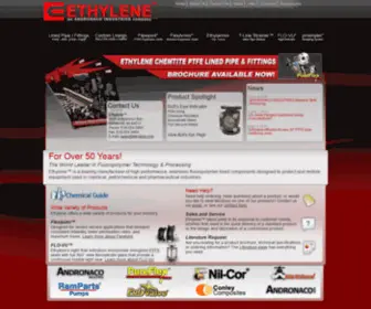 Ethylene.com(Manufacturer of Flexijoint) Screenshot