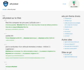 Ethylotest.edu.pm(Actu et controverses la loi de l’ Ethylotest) Screenshot