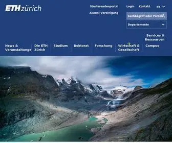 ETHZ.ch(ETH Zürich) Screenshot