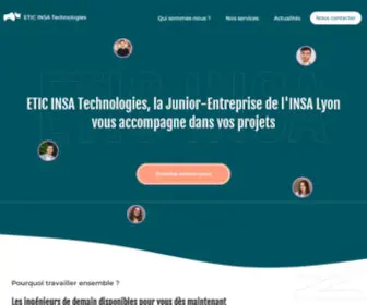 Etic-Insa.com(La Junior de référence en ingénierie) Screenshot