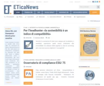 Eticanews.it(ETicaNews Per quelli che … avvertono la necessità di regole non scritte) Screenshot