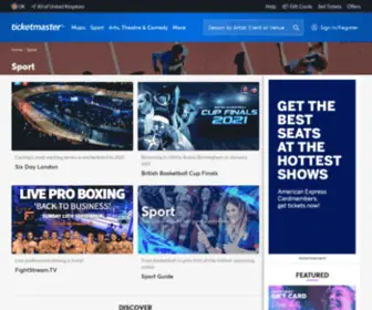 Eticketing.co.uk(Ticketmaster Sport) Screenshot