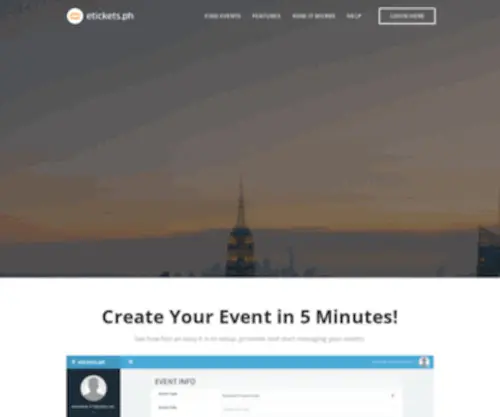 Etickets.ph(INCREASE YOUR TICKET SALES. We will provide you with the most advanced online ticketing system) Screenshot