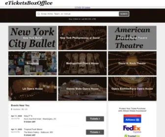 Eticketsboxoffice.com(Metropolitan opera tickets) Screenshot