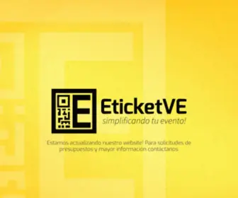 Eticketve.com(Vende las entradas de tu evento en línea) Screenshot