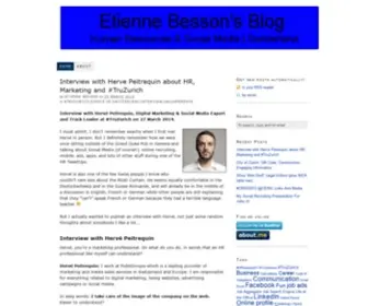 Etiennebesson.com(Human Resources & Social Media) Screenshot