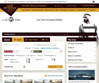 Etihadairways.com(Etihad Airways Global) Screenshot