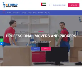 Etihadmoverspackers.com(Etihad movers packers Professional Movers and Packers in Dubai) Screenshot