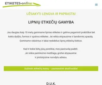 Etiketes.online(Etiketės online) Screenshot