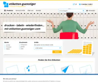 Etiketten-Guenstiger.com(Etiketten-Günstiger) Screenshot