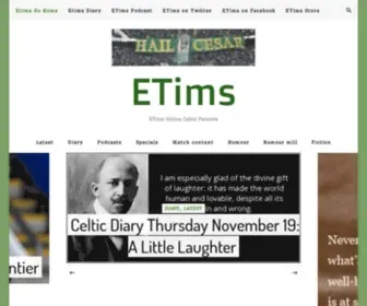 Etims.net(ETims Online Celtic Fanzine) Screenshot