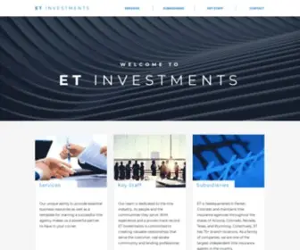 Etinv.com(ET Investments) Screenshot